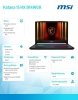 MSI Notebook Katana 15 HX B14WGK-061XPL nOS^i7-14650HX^16GB^1T^RTX5070^15.6 cala
